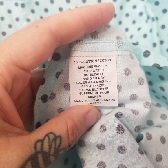 new CHERRY VELVET Angelina Dress Aqua Dot X Back - Picture 7 of 8